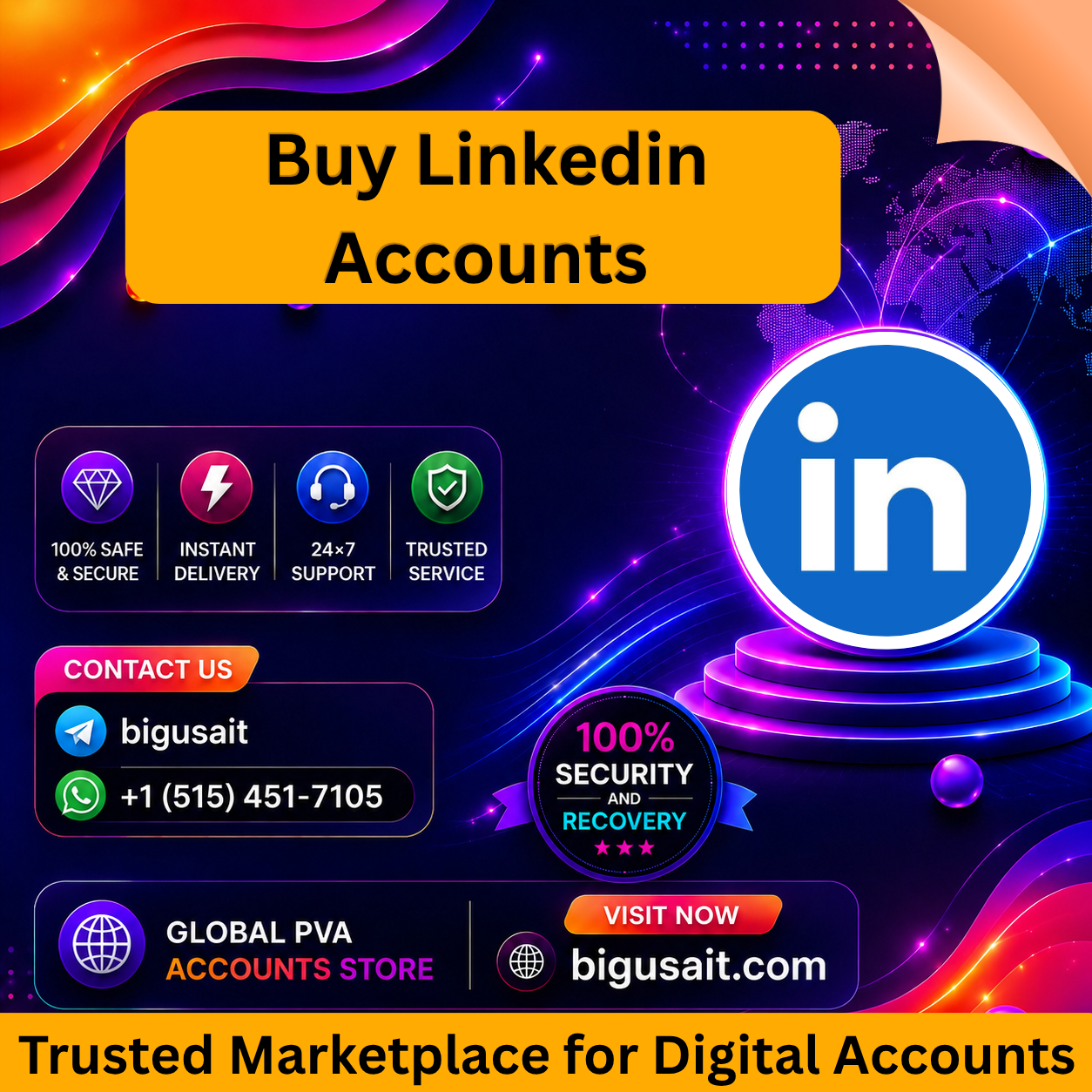 Buy Linkedin Accounts - Big USA IT