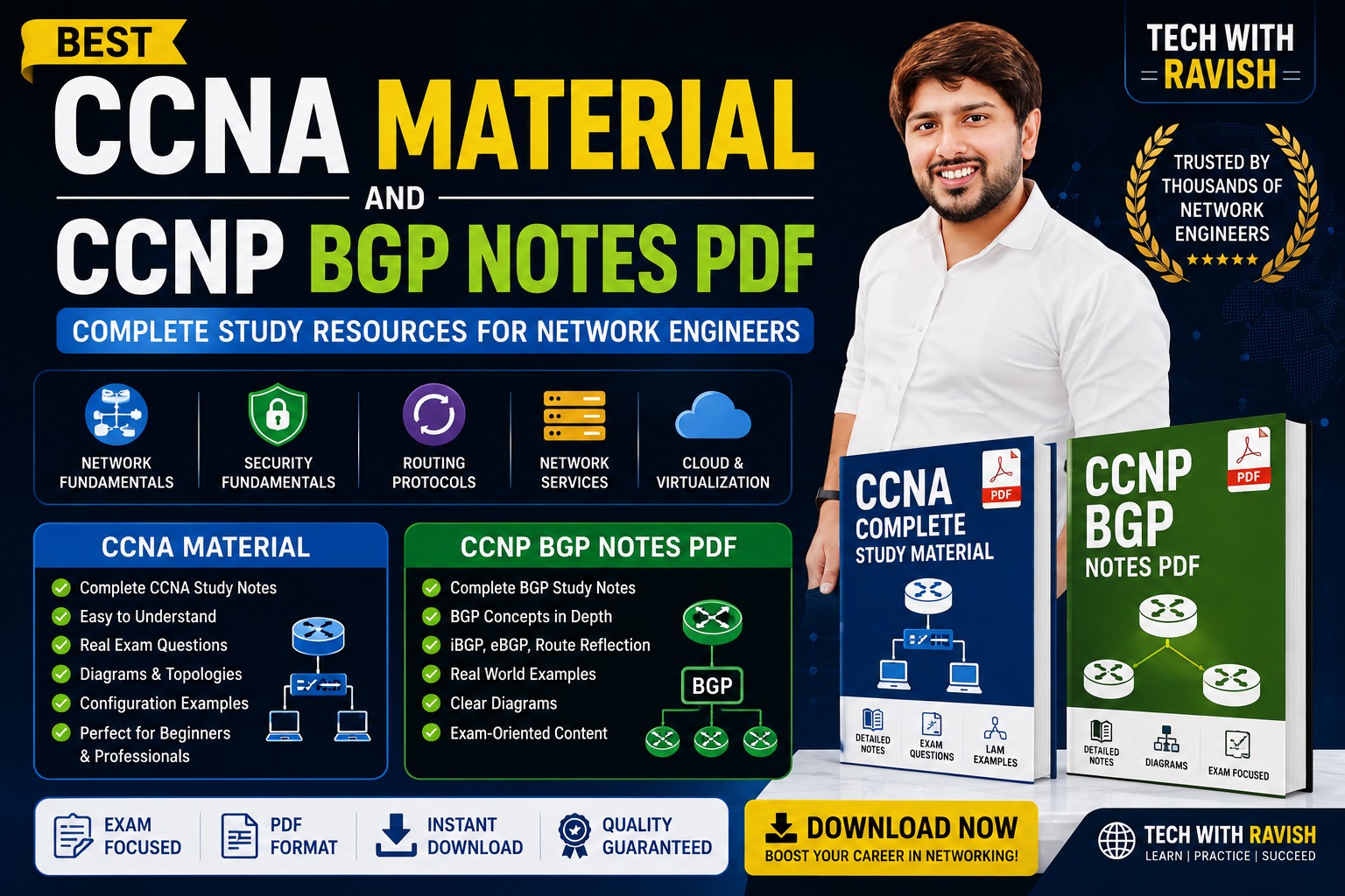 Best CCNA Material and CCNP BGP Notes PDF for Network Engineers