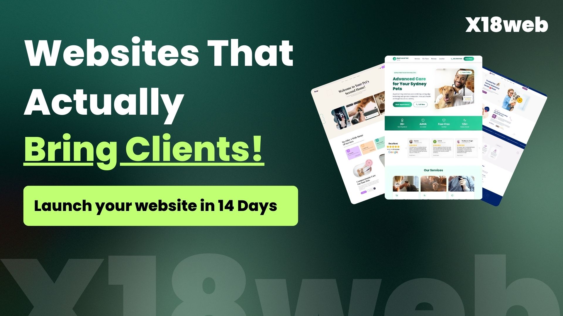 X18Web -  Websites for Veterinary Clinics That Actually Bring Clients