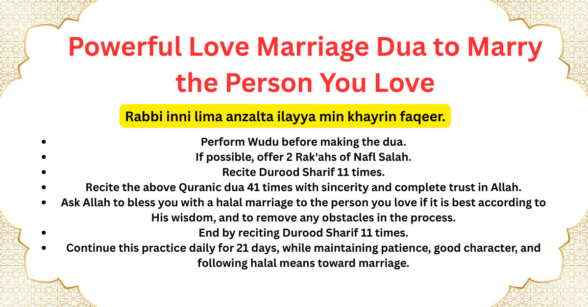 Powerful Love Marriage Dua to Marry the Person You Love - Karma Align Muslim