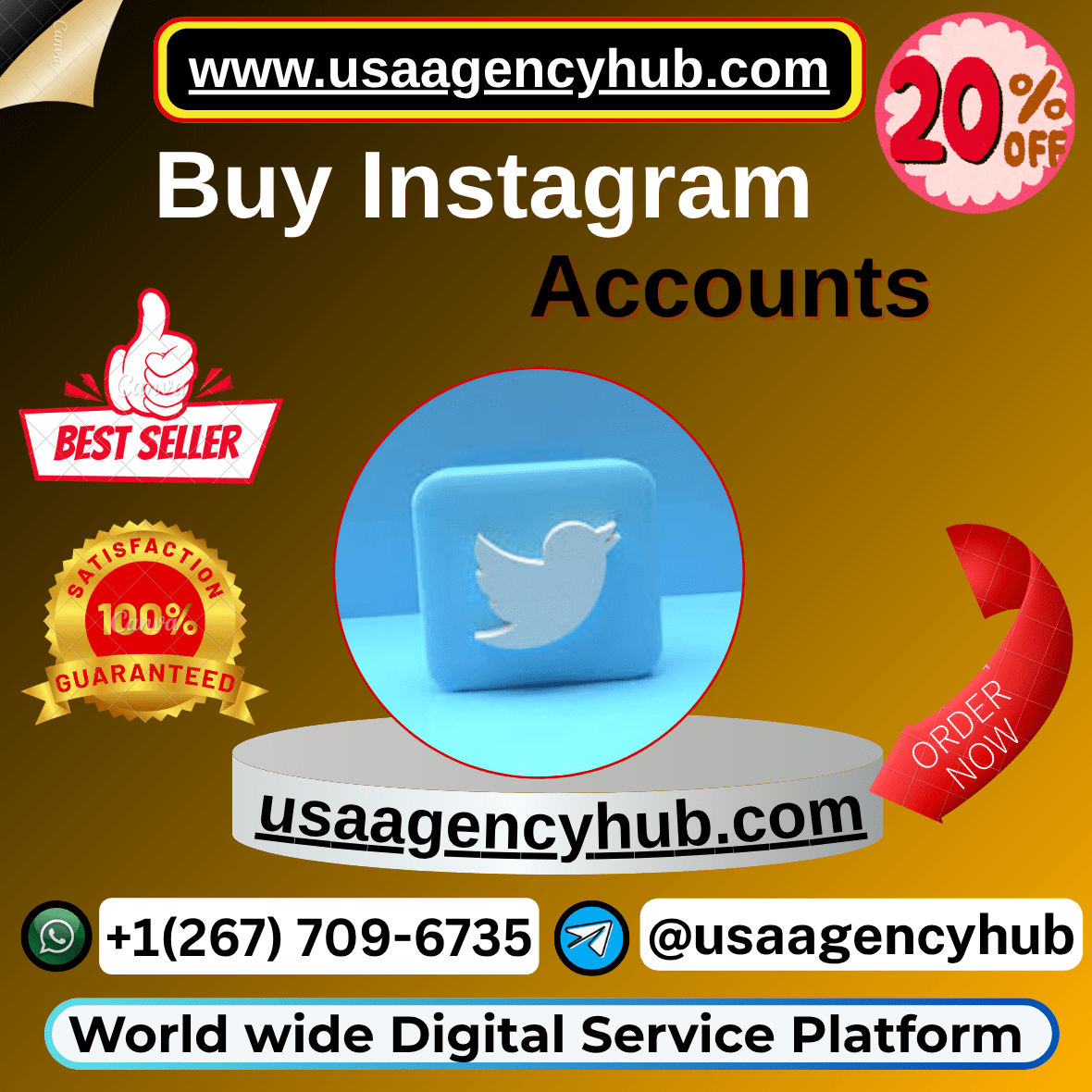 Buy Instagram Account – 100% Verified PVA & Aged | USAAGENCYHUB