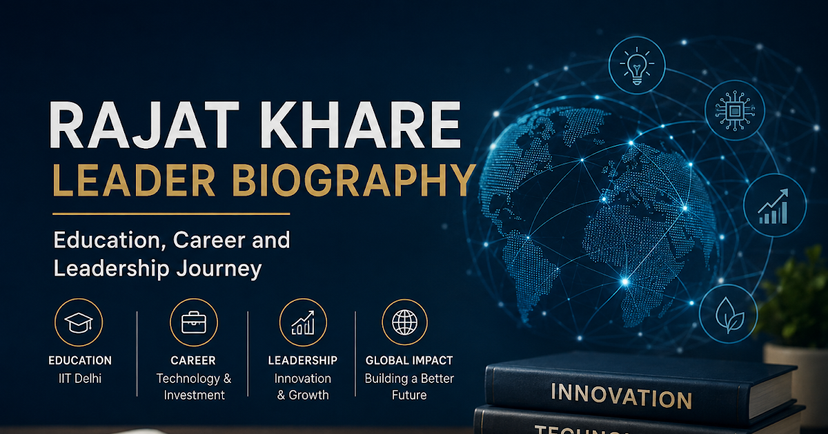 Rajat Khare Leader Biography Education, Career and Leadership Journey