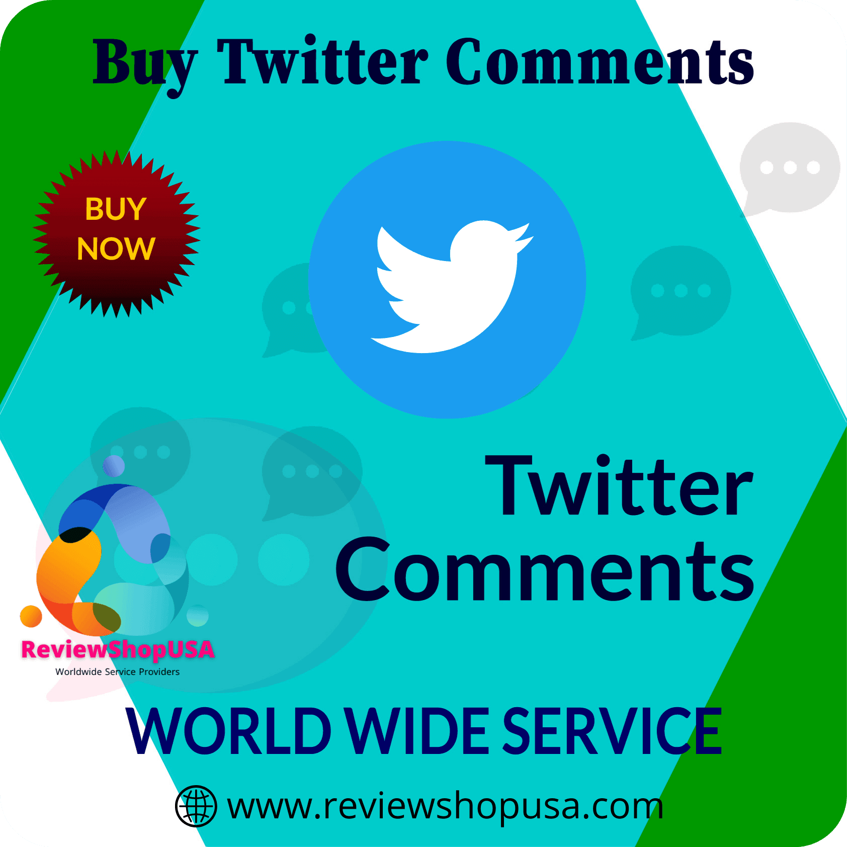 Buy Twitter Comments - Comment From 100% real twitter...
