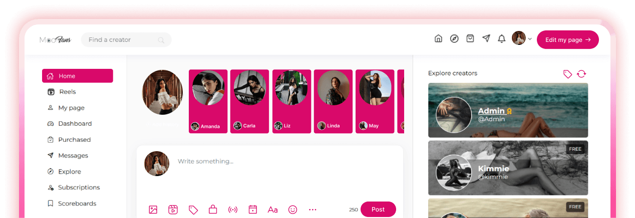 LoyalFans Clone - Launch Your Creator Subscription Platform