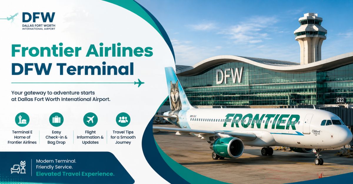 Frontier Airlines DFW Terminal – Arrivals, Departures, Map, Gates