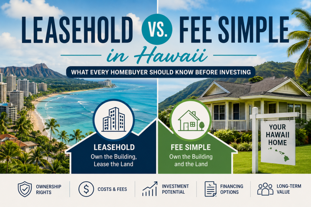 Leasehold vs Fee Simple in Hawaii: Buyer's Guide
