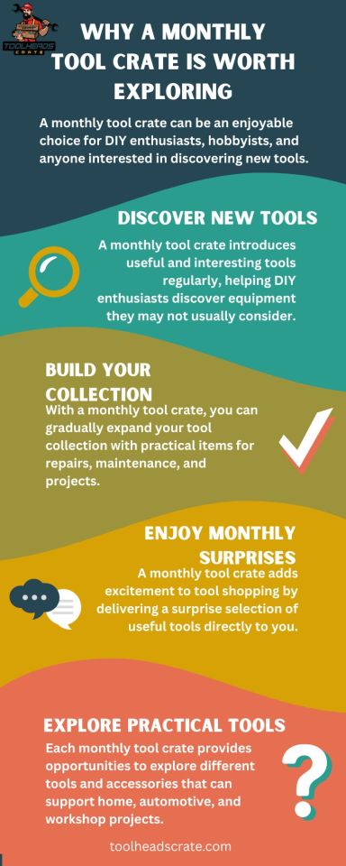A monthly tool crate delivers useful tools and exciting surprises, helping DIY enthusiasts expand their collection and discover... – @toolheadscratesblog on Tumblr