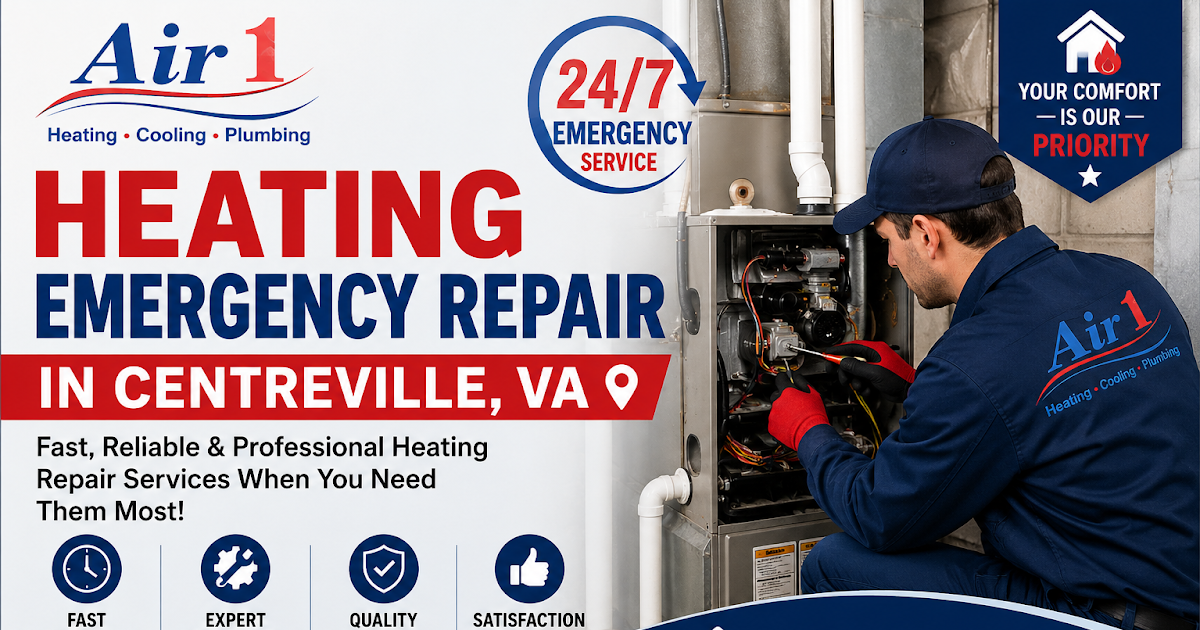 24/7 Heating Emergency Repair in Centreville, VA | Fast & Reliable HVAC Services | AirOne360