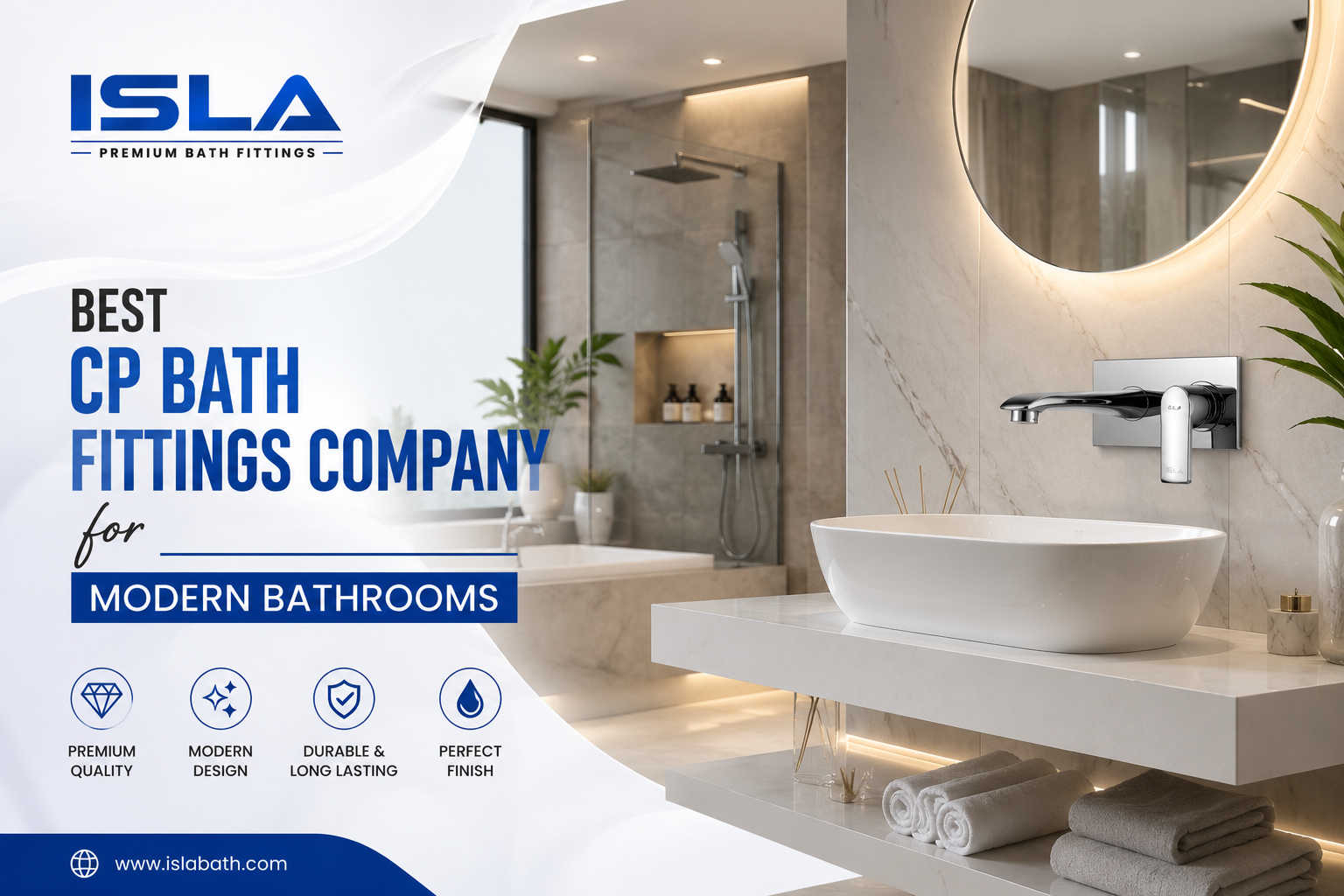 Best CP Bath Fittings Manufacturer in India | ISLA Bath