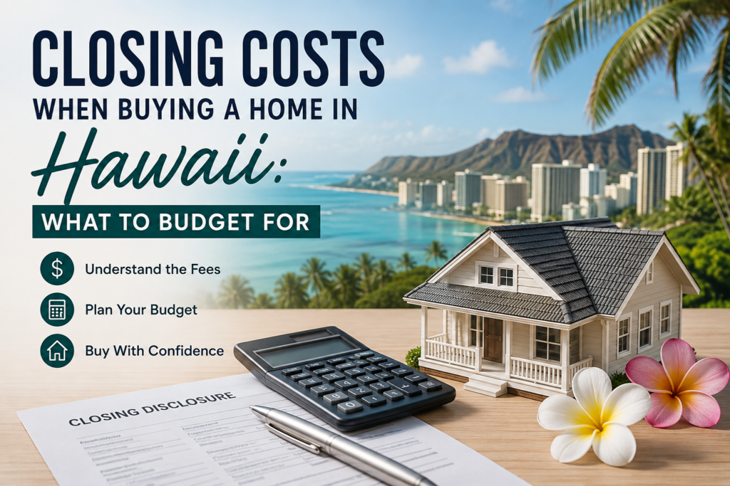 Closing Costs When Buying a Home in Hawaii