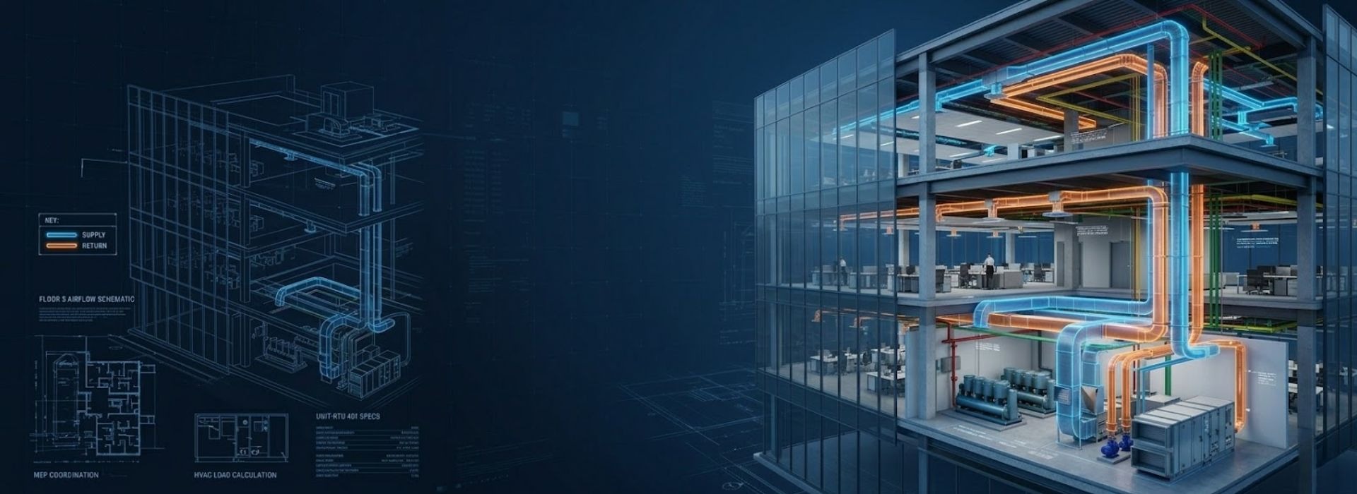 HVAC BIM Services in the USA | 3D HVAC Modeling Services