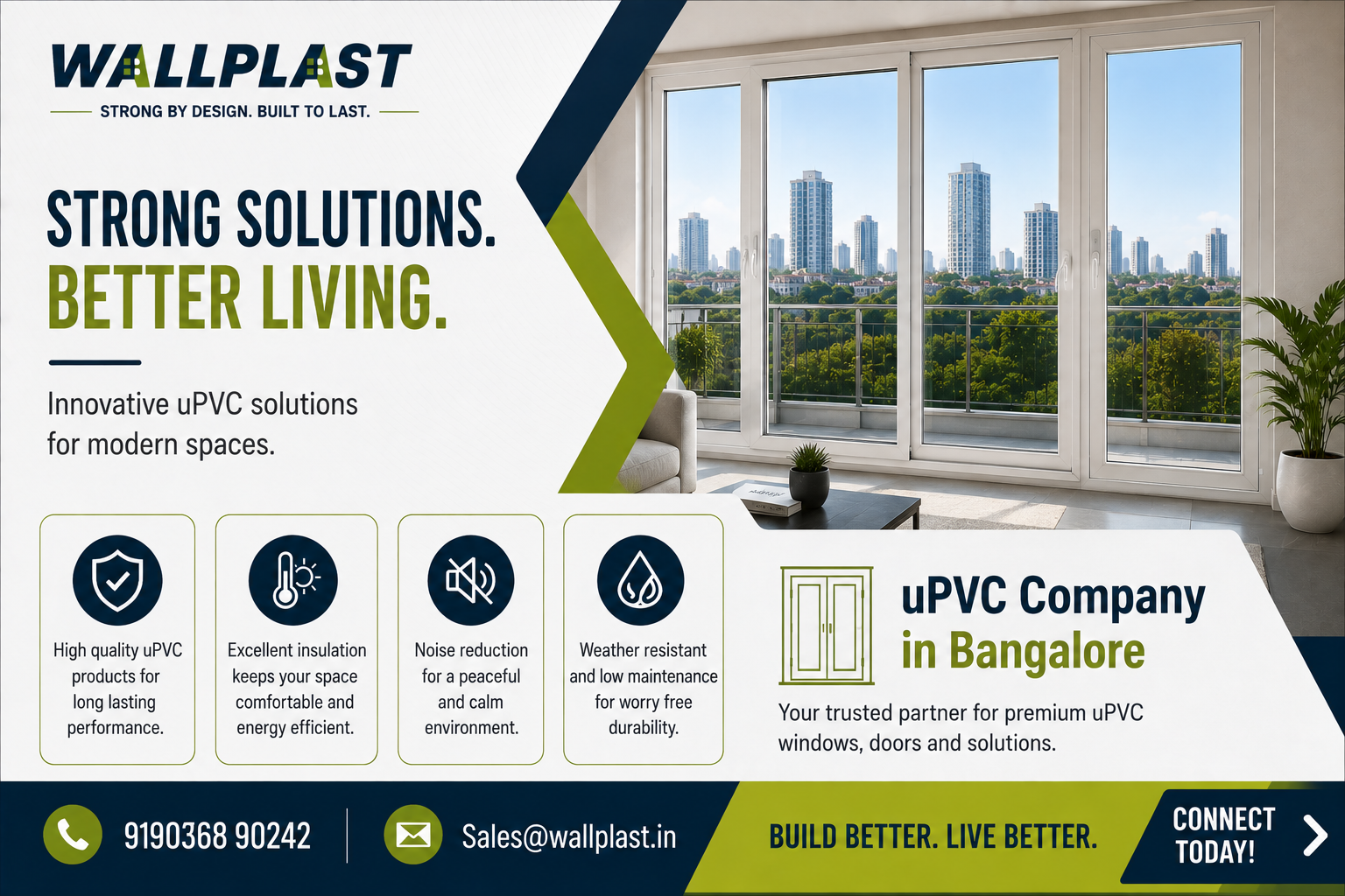 Modern uPVC Windows and Doors Solutions in Bangalore – wallplast7