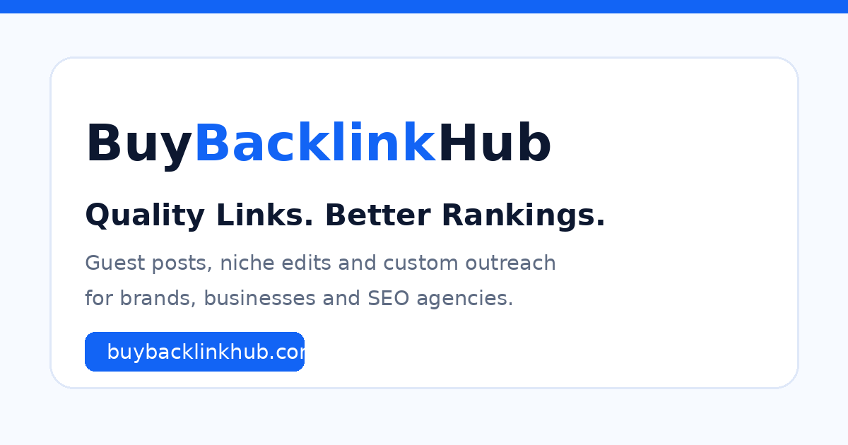 Buy Backlinks & Guest Posts for SEO Growth | BuyBacklinkHub