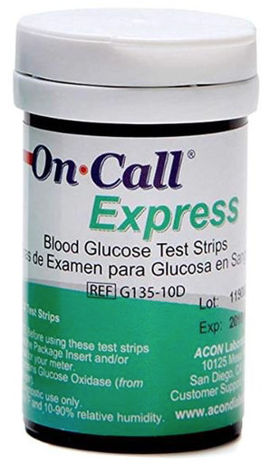 On Call Express Test Strips | Blood Glucose Test Strips | Steede Medical LLC