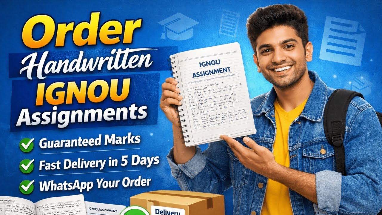 IGNOU Handwritten Assignments 2026-27 (Hard Copy & PDF) | Starting ₹100