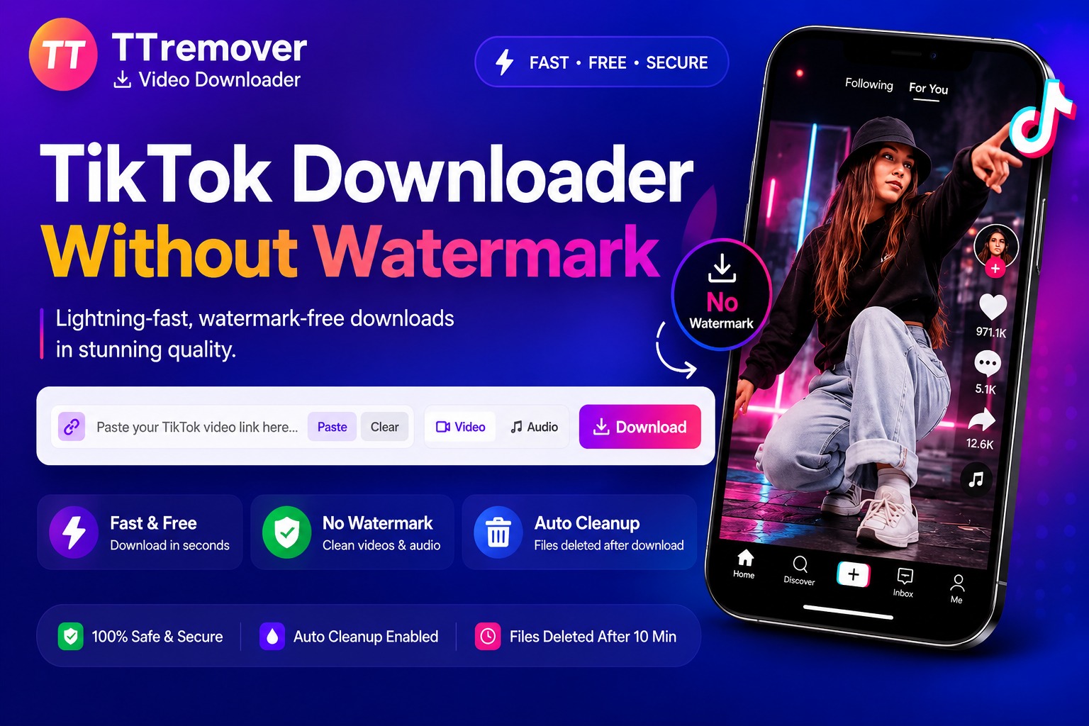 TikTok Downloader Without Watermark - Save HD Videos Free