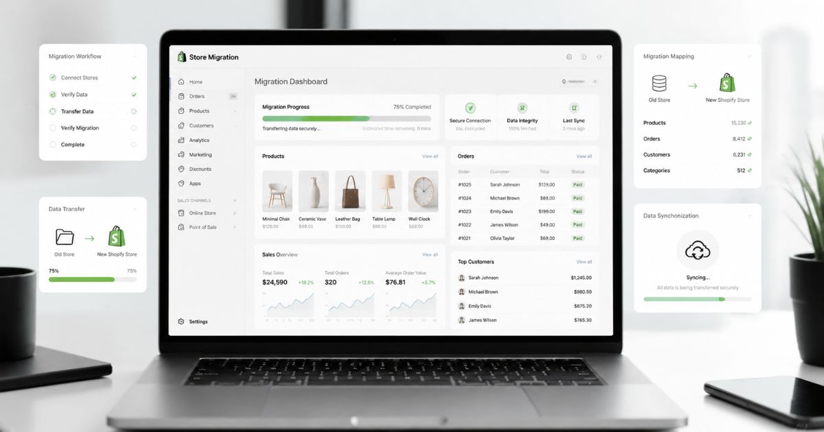 Shopify Migration Services Without SEO or Data Loss