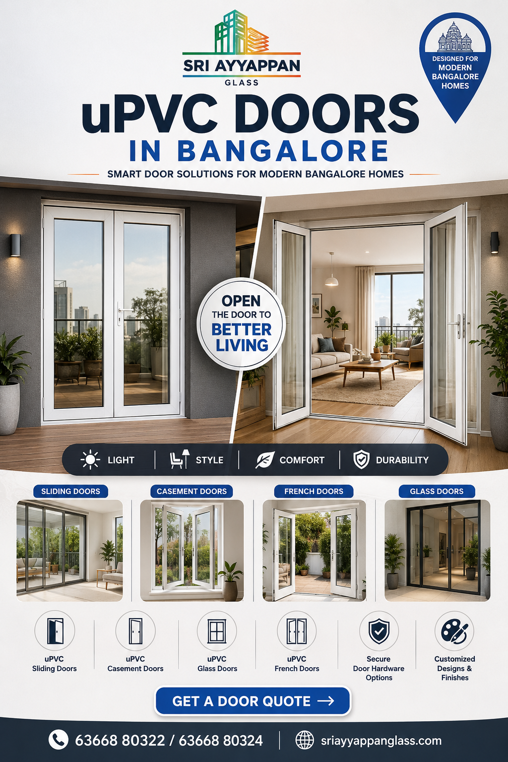 How to Choose the Right Glass and uPVC Solutions for Your Bangalore Home? – sriayyappanglass