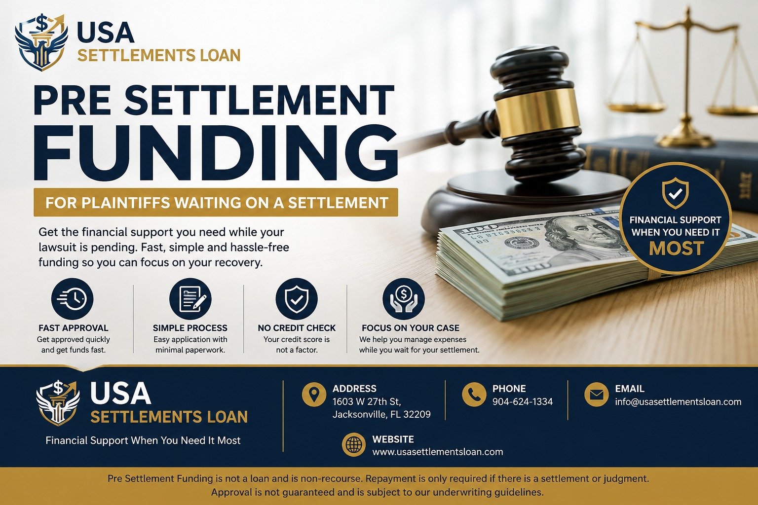 Pre Settlement Funding for Plaintiffs Waiting on a Settlement -