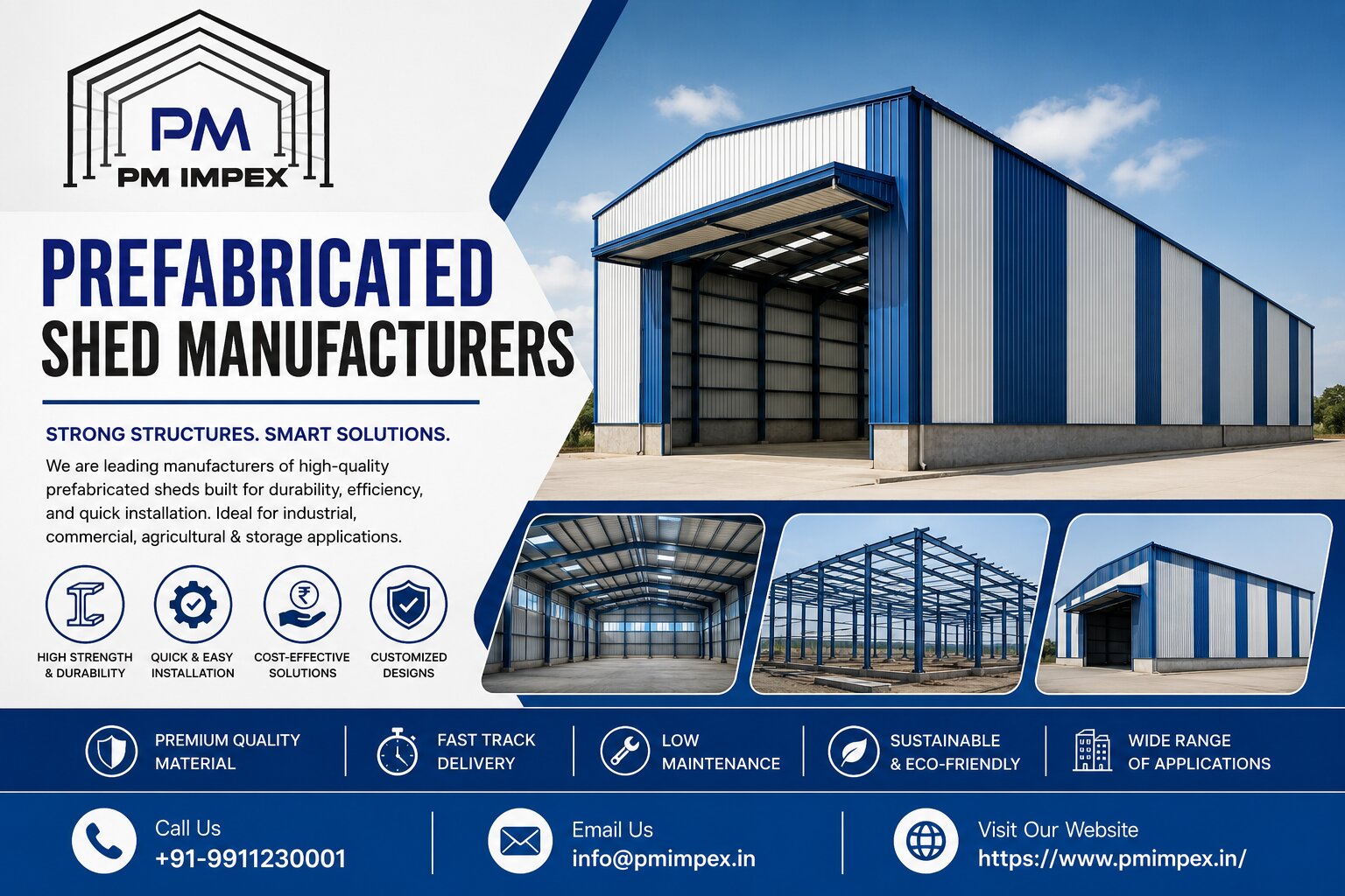 Top Prefabricated Industrial Shed Manufacturers in india