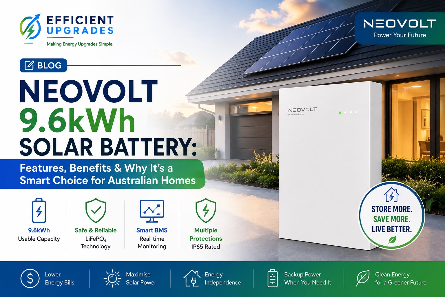 NEOVOLT 9.6kWh Solar Battery Installation | Efficient Upgrades