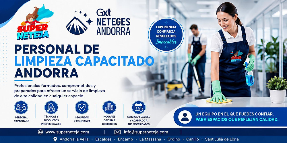 Cómo Elegir un Personal de limpieza capacitado Andorra para tu Hogar o Empresa