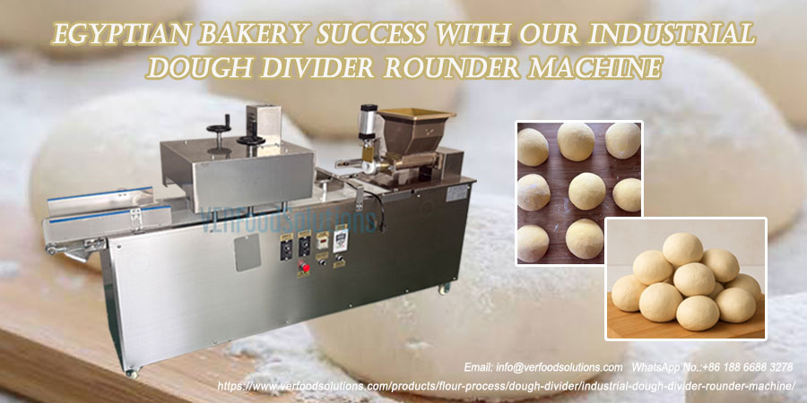 Egyptian Bakery Success with Dough Divider Rounder Machine