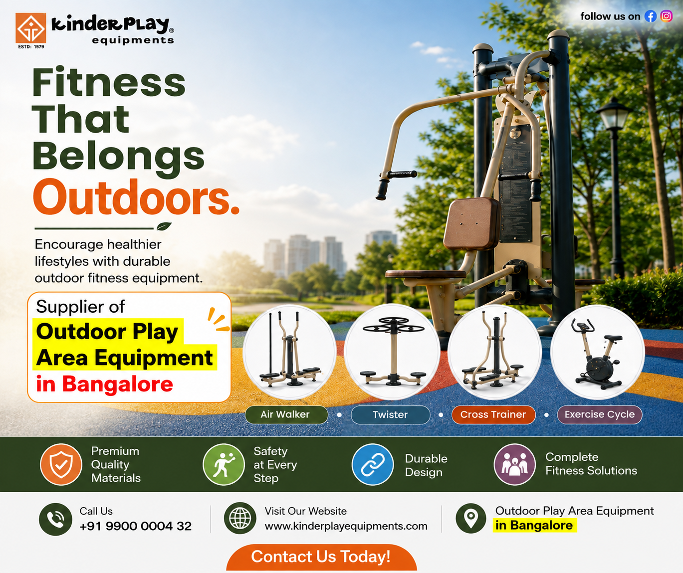 Best Outdoor Play Equipment in Bangalore for Schools, Parks & Residential Communities – kinderplayequipments9