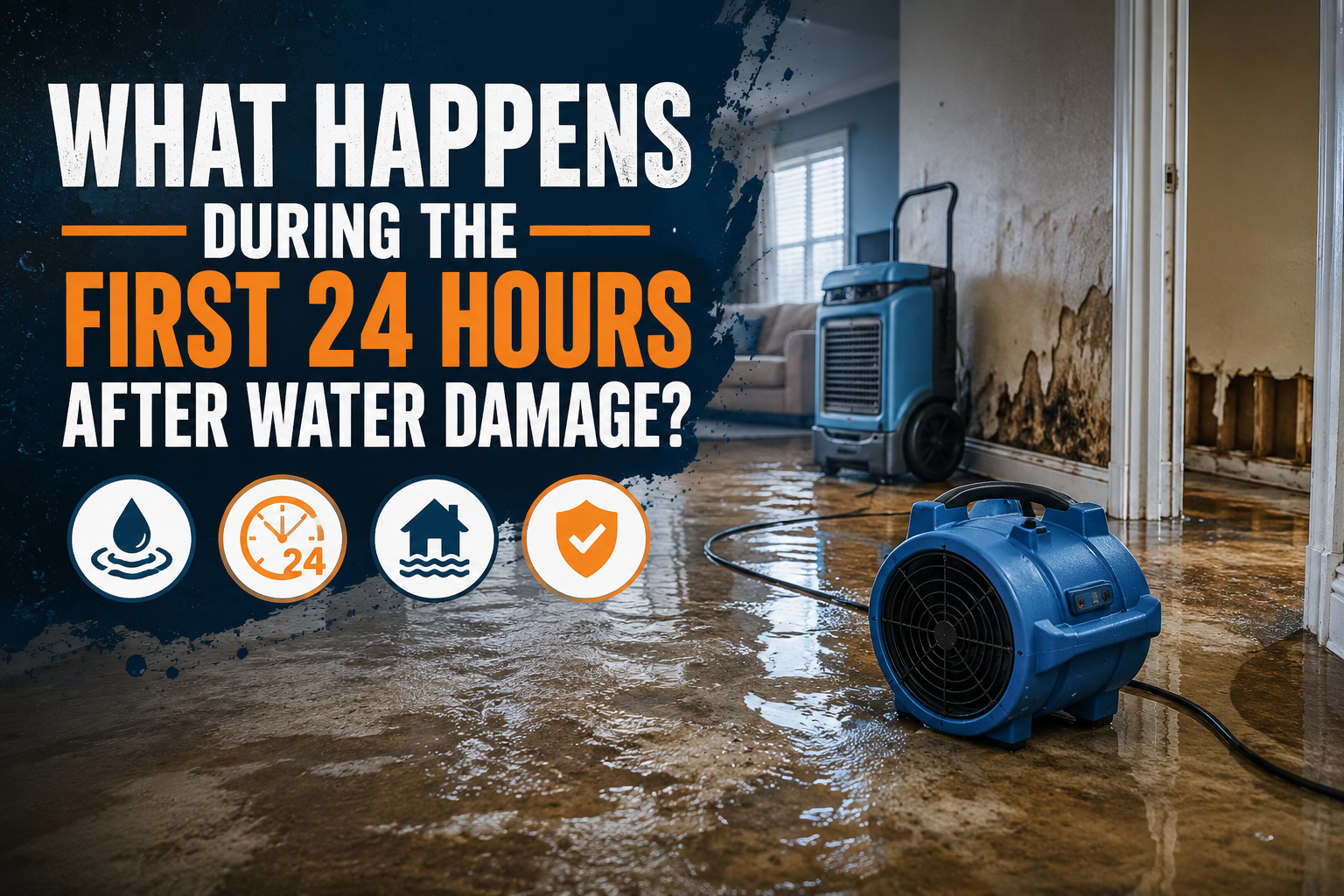 What Happens During the First 24 Hours After Water Damage