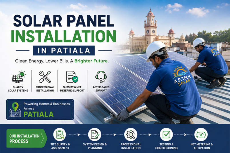Solar Panel Installation Patiala | A.P. Tech Solar