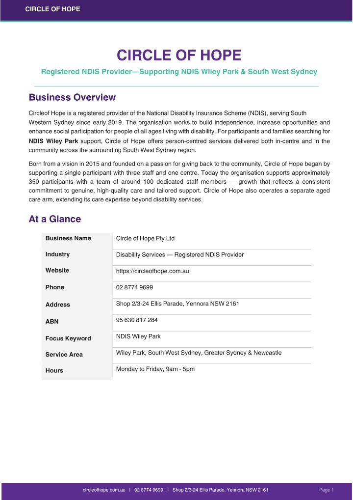 PPT - What NDIS Support Services Are Available in Yagoona? PowerPoint Presentation - ID:14921892