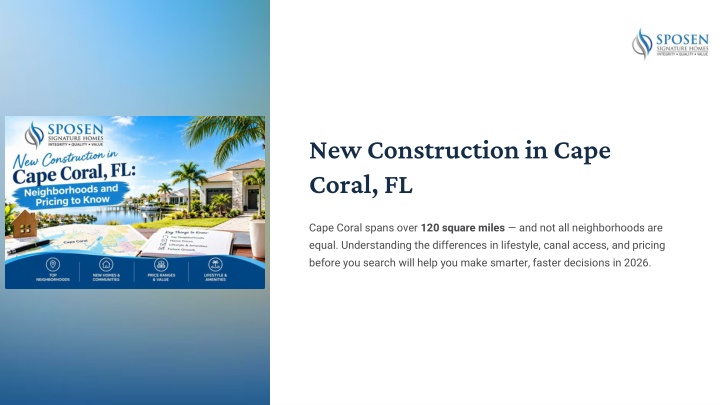 PPT - New Construction in Cape Coral FL Neighborhoods and Pricing to Know PowerPoint Presentation - ID:14930873