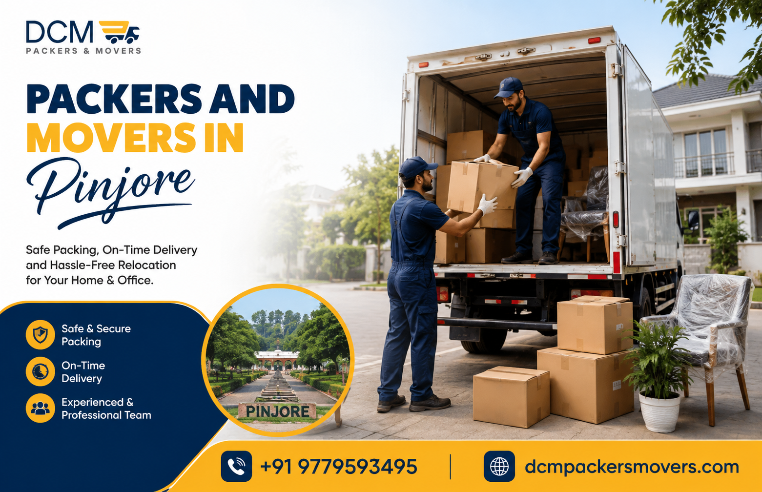 DCM Packers and Movers in Pinjore – Safe & Affordable Services