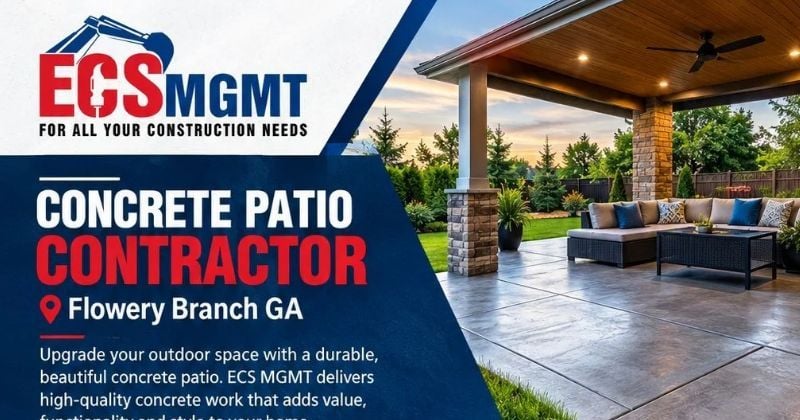 Concrete Patio Contractor Flowery Branch GA