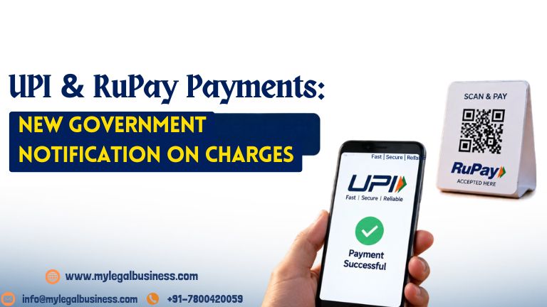 UPI and RuPay Payments Government Notification on Charges
