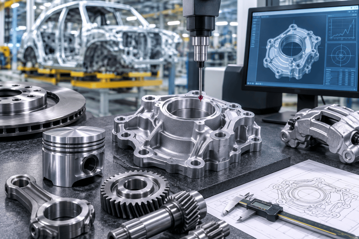 Why is precision important in automotive parts manufacturing?