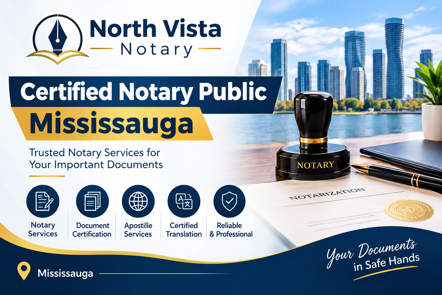 Key Services Offered by Certified Notary Publics in Mississauga – North Vista Notary