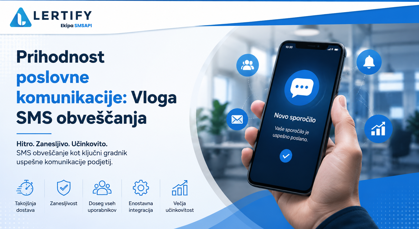 Prihodnost poslovne komunikacije: Vloga SMS obveščanja