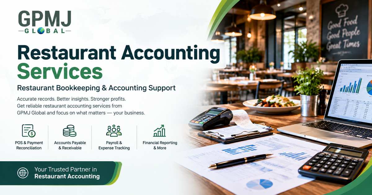 Restaurant Accounting and Bookkeeping Services | GPMJ Global