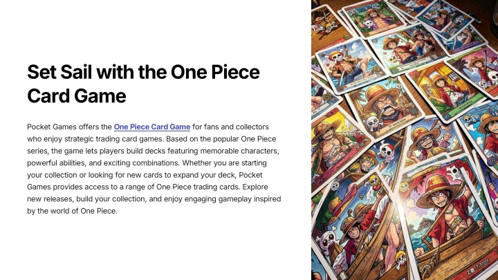 PPT - Set Sail with the One Piece Card Game PowerPoint Presentation, free download - ID:14923339