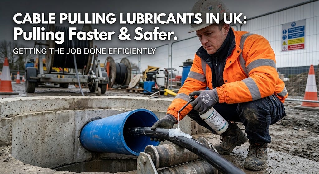 Cable Pulling Lubricants in UK: How to Pull Cables Faster & Safer