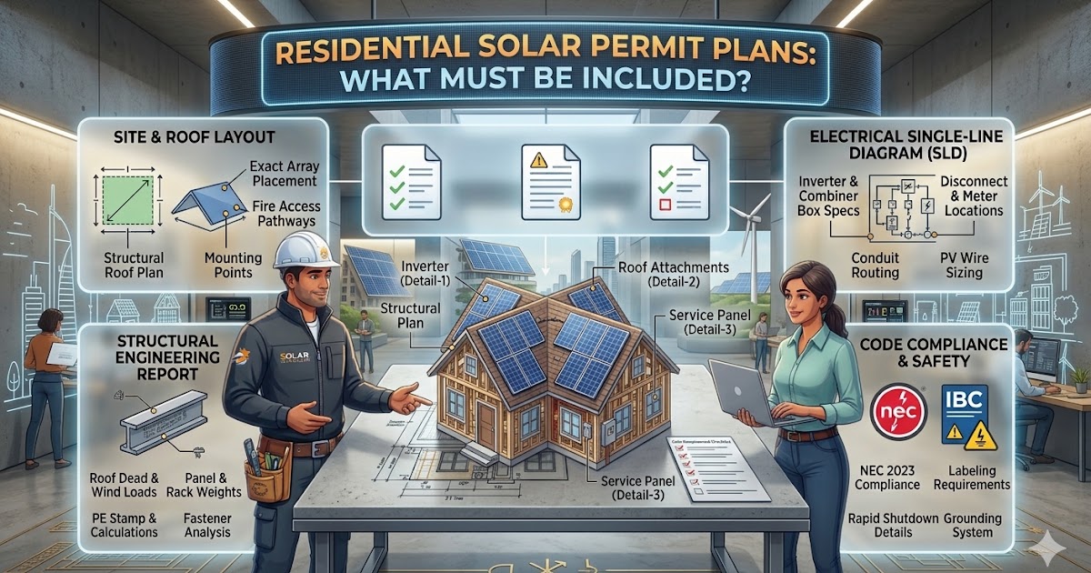 Residential Solar Permit Plans: What Must Be Included?