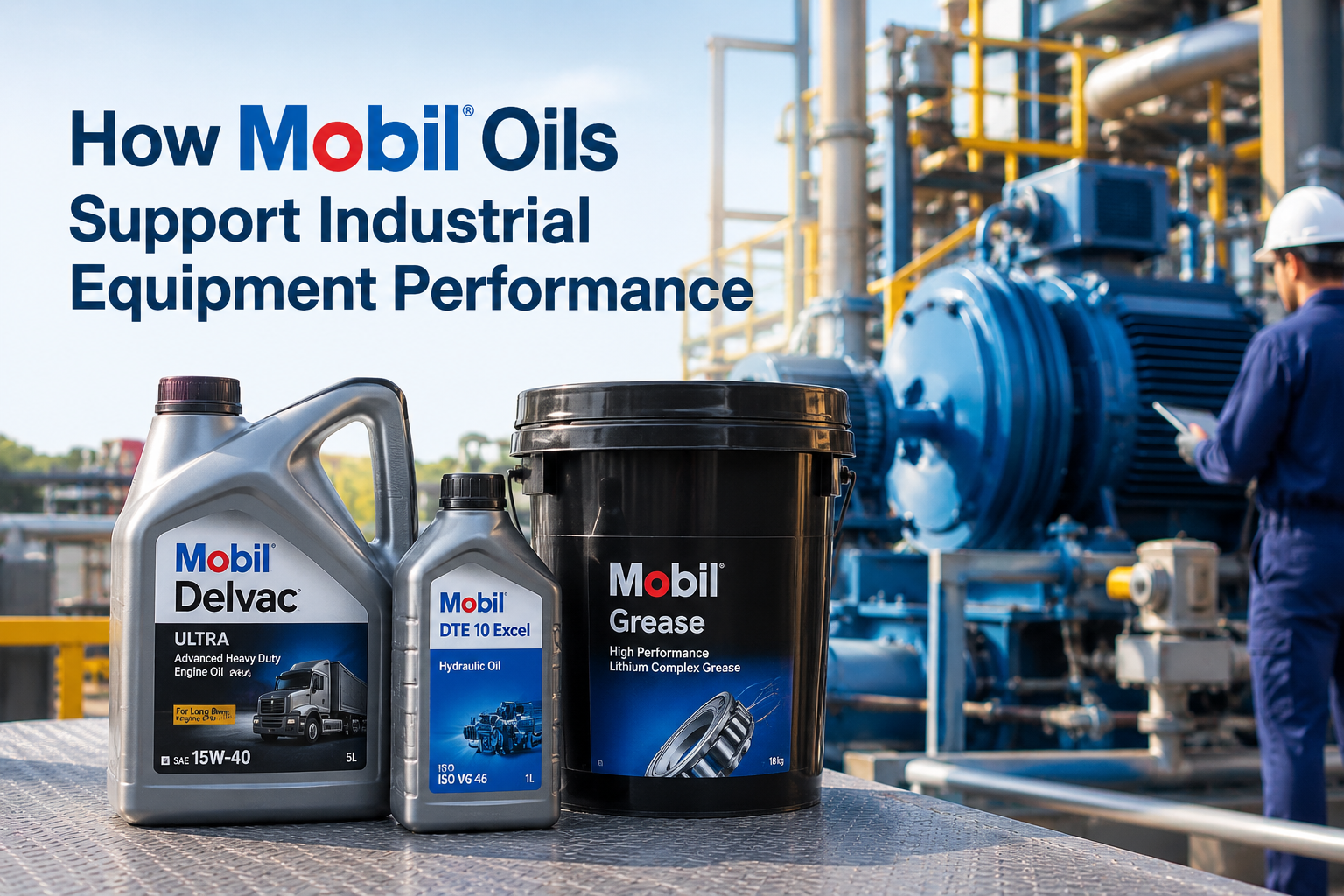 How Mobil Oils Support Industrial Equipment Performance