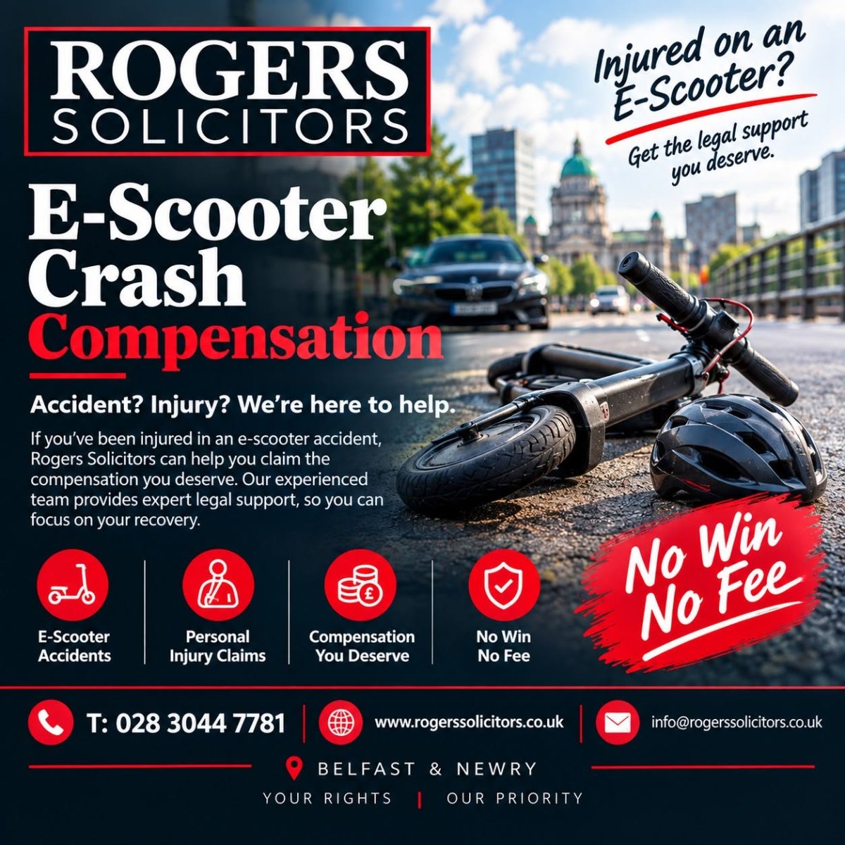 What Should You Know About E-Scooter Accident Claims and Legal Advice? – Site TitleRogers Solicitors – Car Accident & Work Injury Claims Belfast