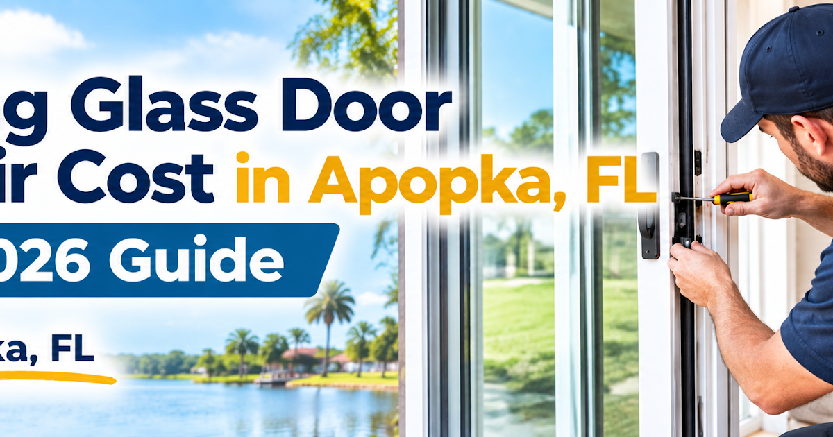 Sliding Glass Door Repair Cost in Apopka, FL: What to Expect