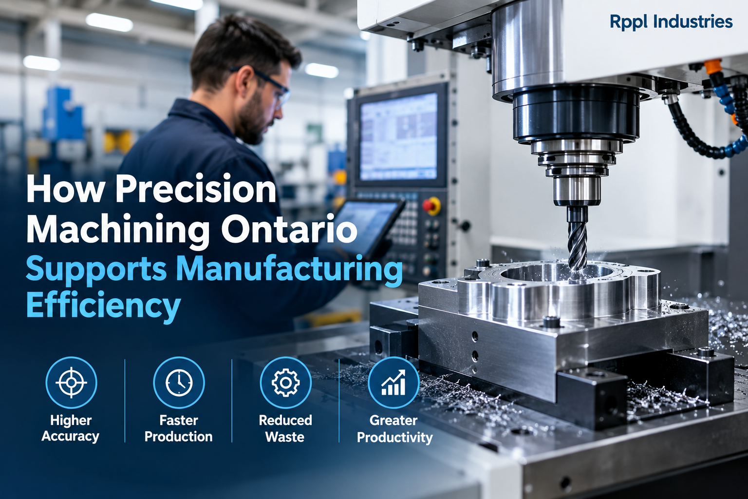 How Precision Machining Ontario Supports Manufacturing Efficiency