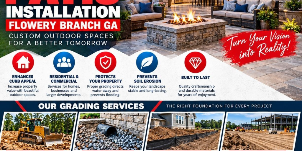 Patio Installation Flowery Branch GA by Espinosa Construction Services Inc - Infogram