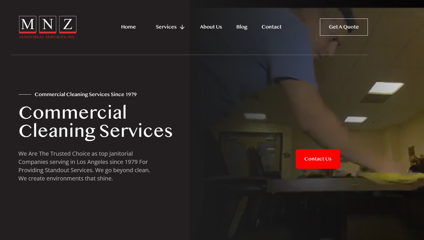 Commercial Cleaning & Janitorial Services Los Angeles | MNZ