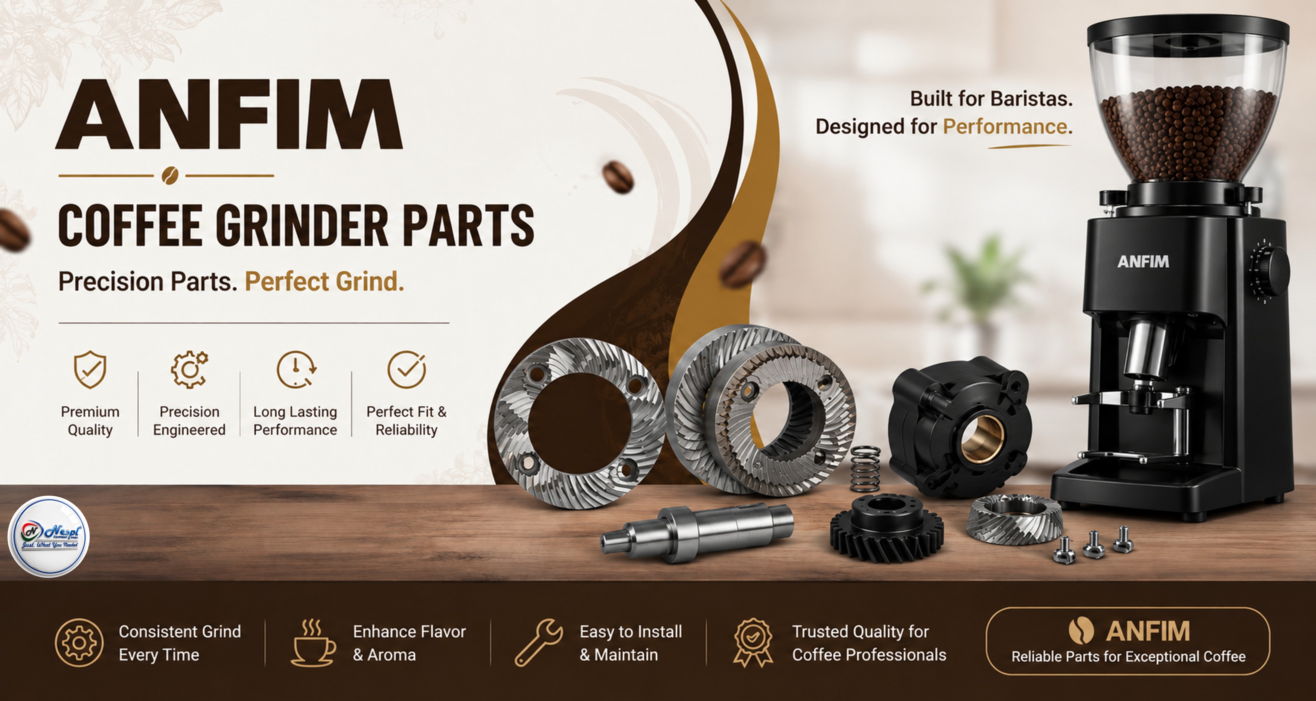 Anfim Coffee Grinder Parts | Original & Replacement Parts