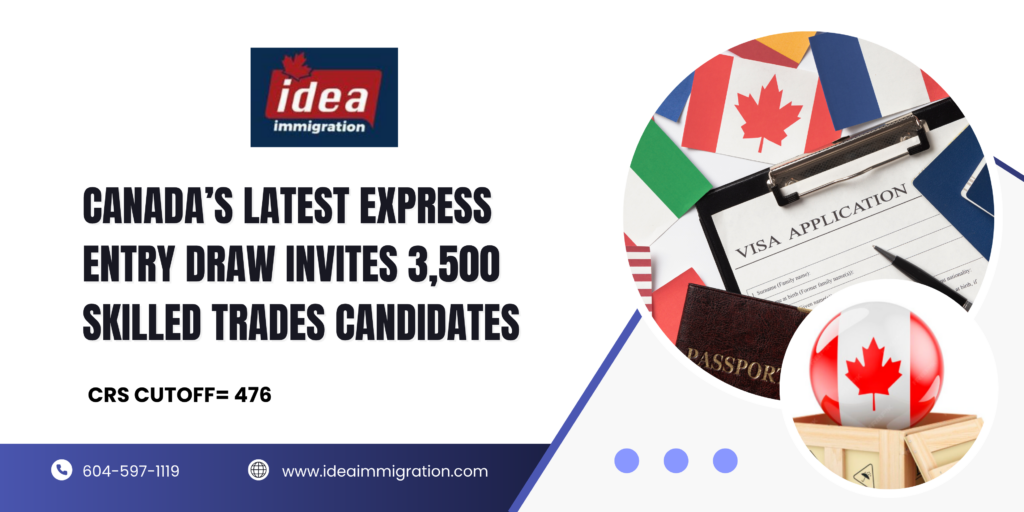 Canada Express Entry Draw Invites 3,500 Skilled Candidates